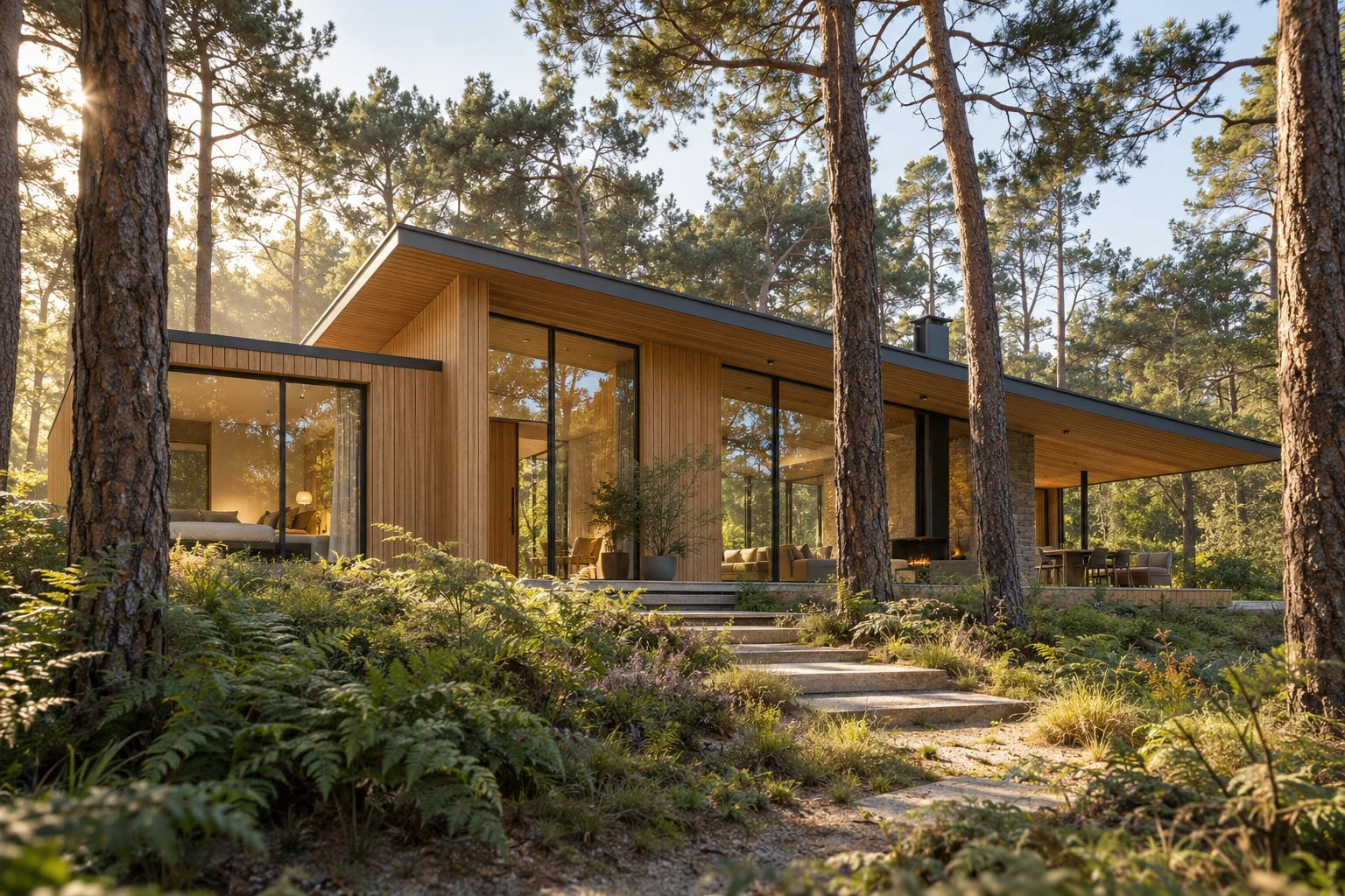 Architectonische ontwerpvisualisatie voor wooninspiratie